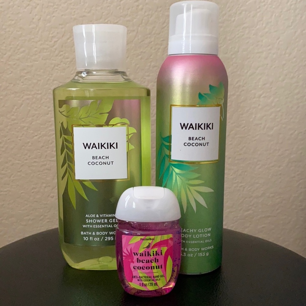 Bath and Body Works Waikiki Beach Coconut set